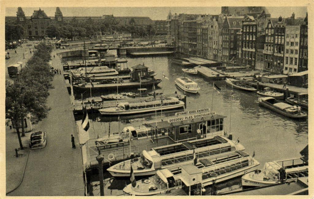 Reederij Plas, Amsterdam - rondvaartboten volk auto - ongelo, Ophalen of Verzenden, Voor 1920, Ongelopen, Noord-Holland