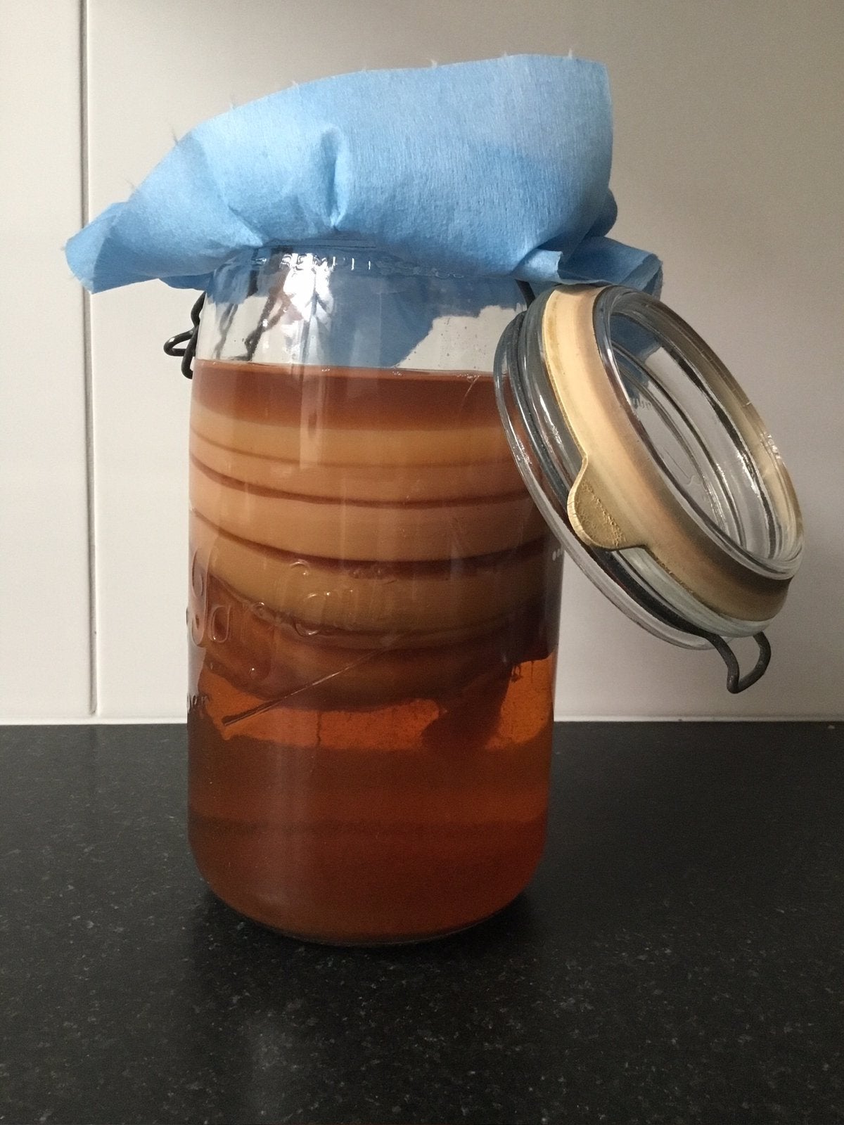 Kombucha met starter, Ophalen