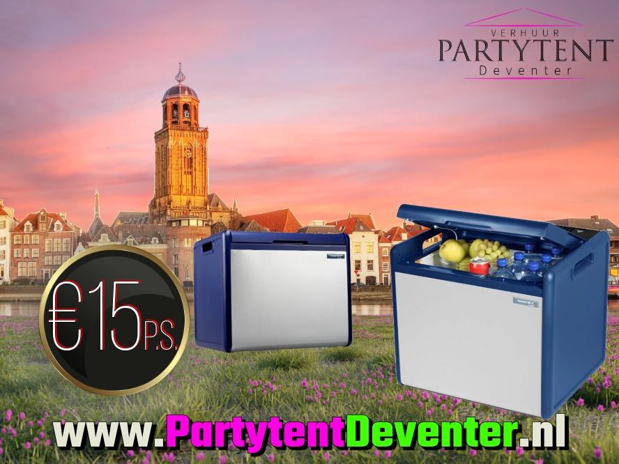 Feestje! Compressor koelbox 41L tehuur + evt partytent etc., Ophalen, Nieuw, Overige