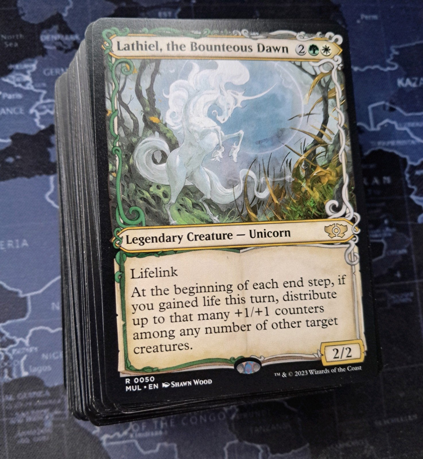 MTG Commander Budget Deck Starter Unicorns Lathiel Bounteous, Ophalen of Verzenden, Speeldeck