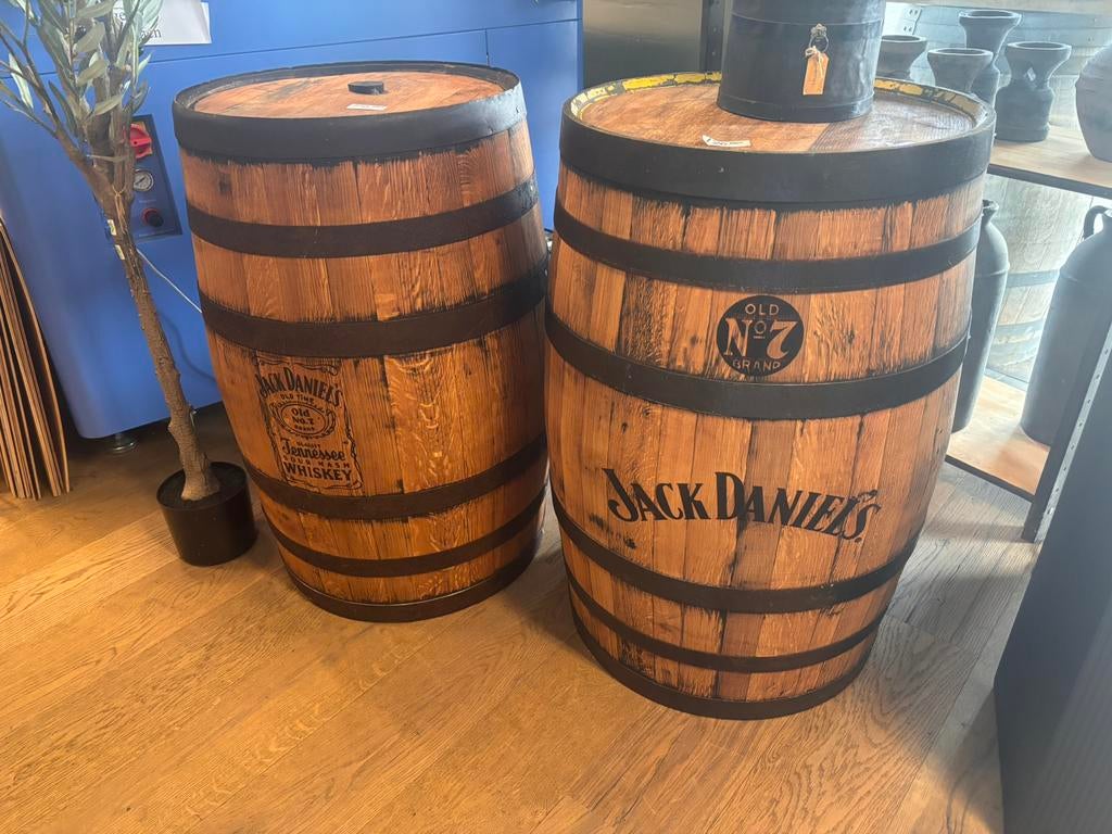 Whiskeyvat met jack daniels logo, Ophalen, 150 liter of meer, Aa, Aa