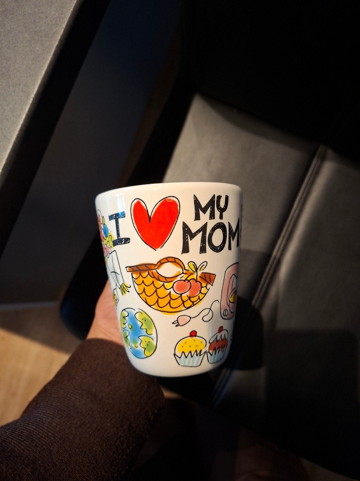 Blond Amsterdam beker "I love my Mom" - Moederdag cadeau, Ophalen, Zo goed als nieuw