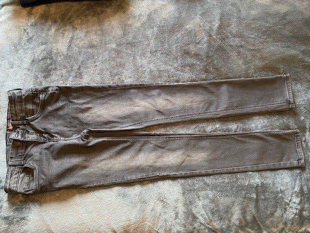 Hema zwart/donkergrijze spijkerbroek van jog denim, maat 158, Broek, Ophalen of Verzenden, Zo goed als nieuw, Hema