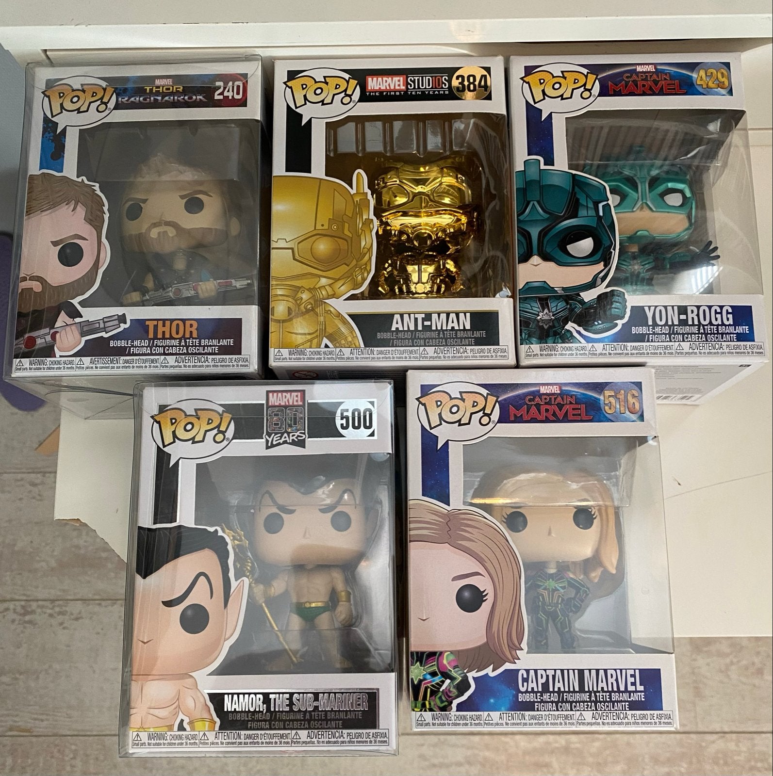 Marvel Funko Pop! Collectie - Thor, Ant-Man, Yon-Rogg, Namor, Verzamelen, Ophalen of Verzenden, Zo goed als nieuw