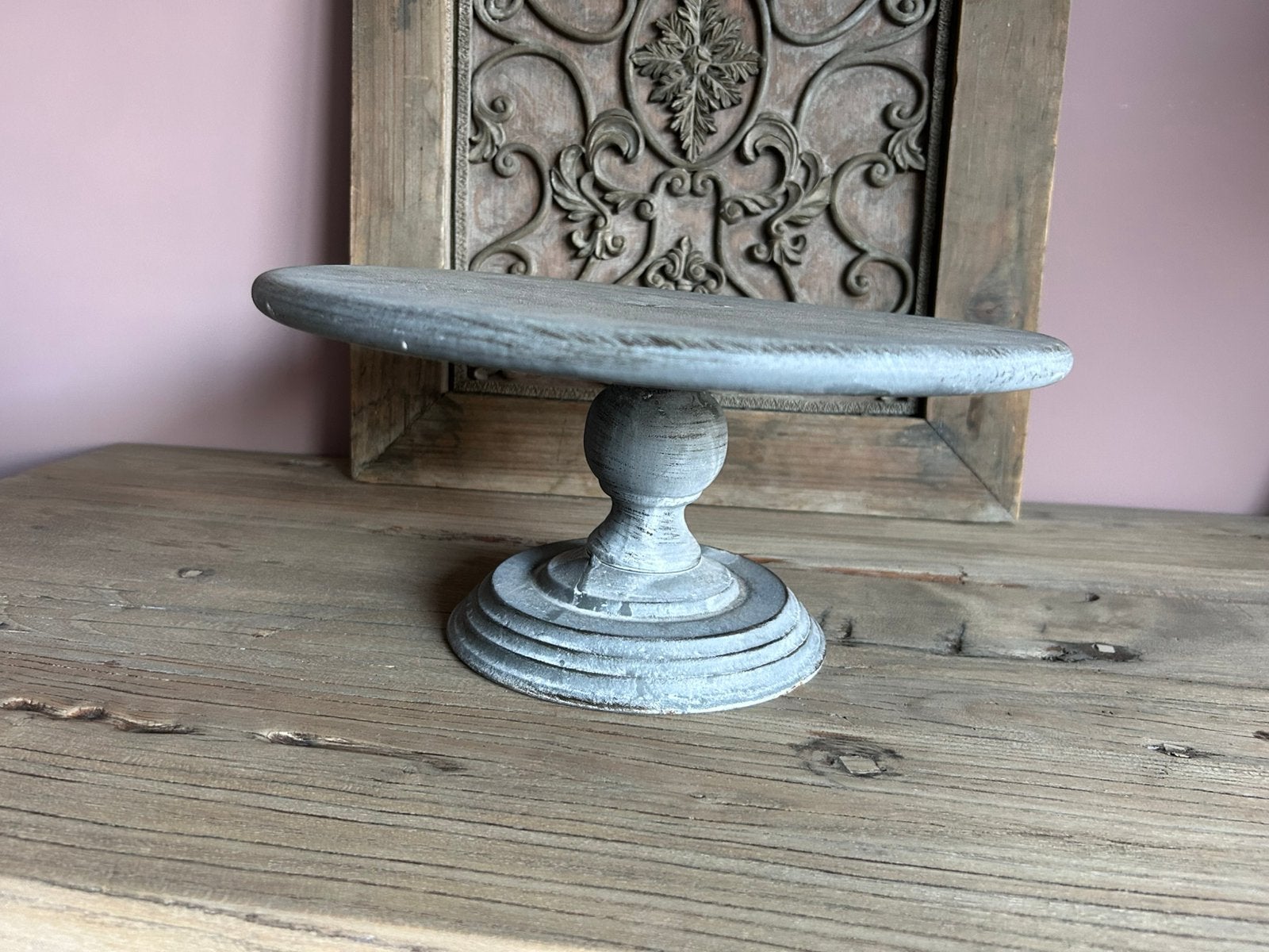 Mooi met een krans….zinken etagere, Huis en Inrichting, Woonaccessoires | Etagères, Ophalen of Verzenden, Zo goed als nieuw