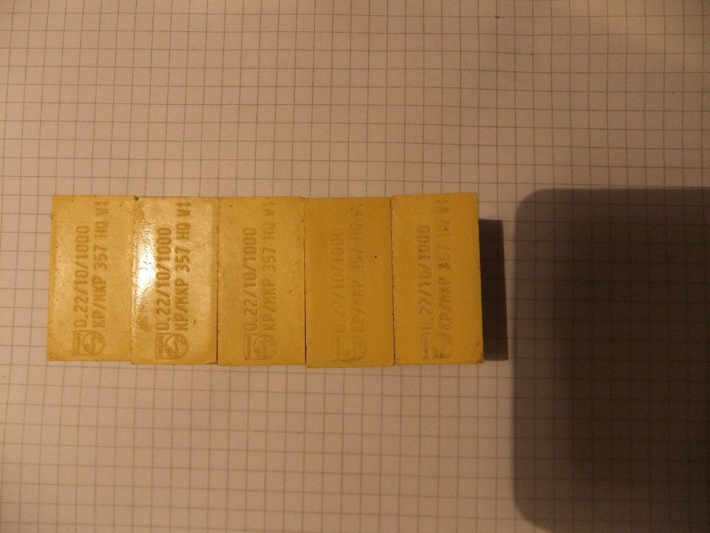 Philips Condensators 0,22/10/1000 KP/MKP 357 HQ WI, Ophalen of Verzenden, Gebruikt