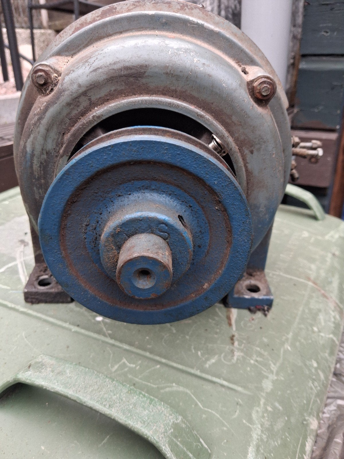 elekro motor 220- 380. volt, Doe-het-zelf en Verbouw, Ophalen, Gebruikt, Elektromotor