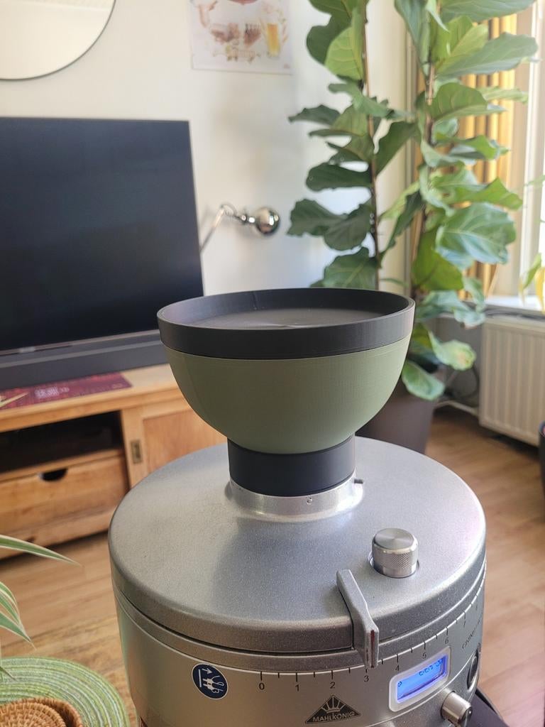 Mahlkonig k30 hopper 250 gram olijf groen, Verzenden