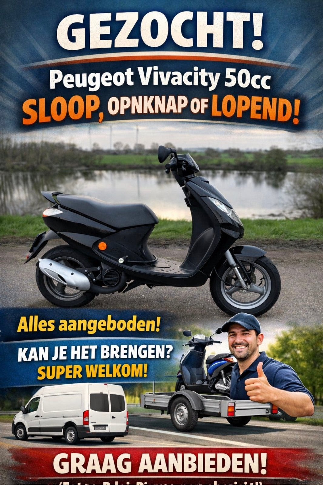 Peugeot Vivacity Onderdelen Gezocht, Ophalen of Verzenden, Tweetakt, Peugeot