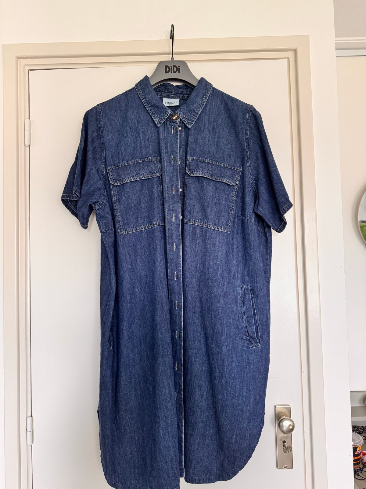 Prachtige Zhenzi jeansjurk, grote maat (50/52), Kleding | Dames, Jurken, Blauw, Maat 46/48 (XL) of groter, Ophalen of Verzenden