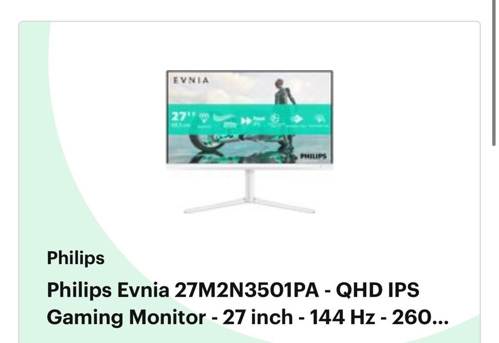 Philips Evnia Gaming monitor, Ophalen, Zo goed als nieuw, Gaming, IPS