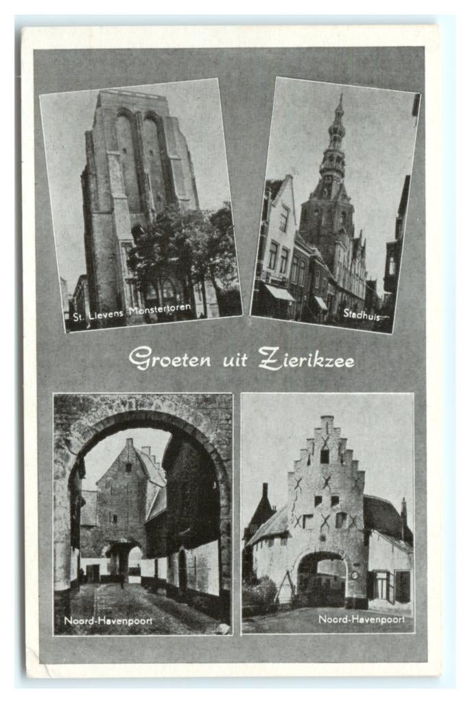 Zierikzee, Groeten uit Zierikzee. Opruimingskaart, Verzenden, 1960 tot 1980, Gelopen, Zeeland