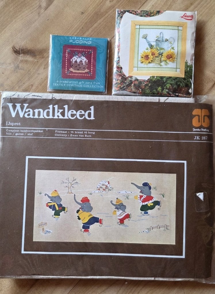 2 borduurpakketten, Ophalen of Verzenden, Nieuw, Handborduren, Borduurpakket