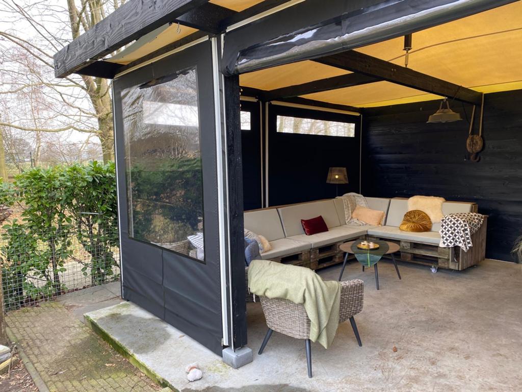 Stretch tent doek wit, Tuin en Terras, Partytenten, Ophalen, Gebruikt, Partytent, 2 meter of meer