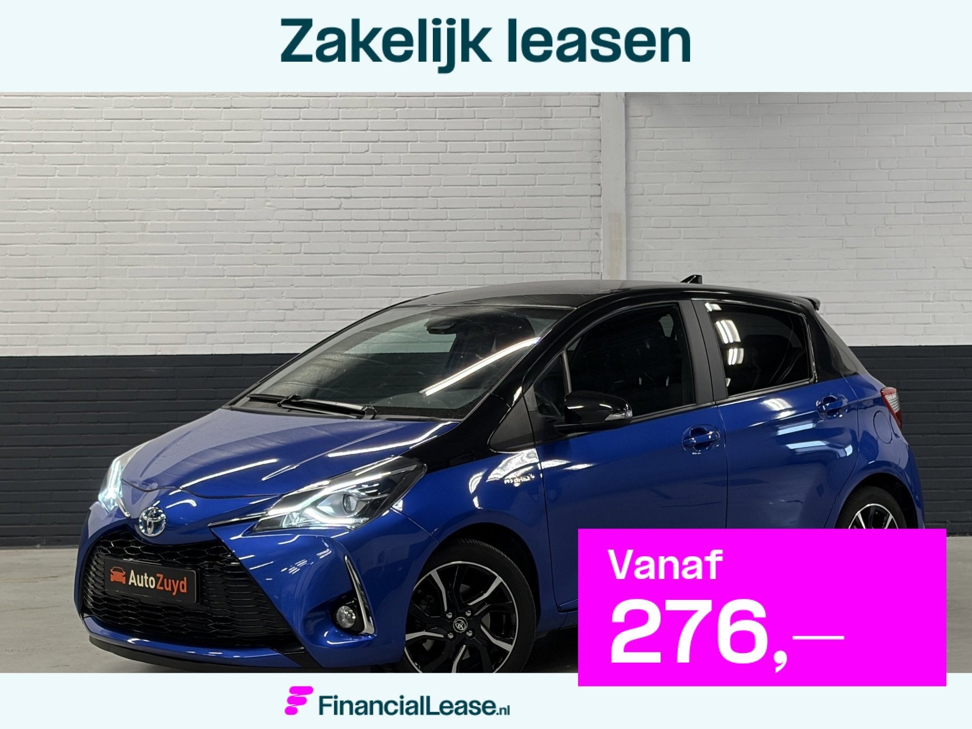 Toyota Yaris 1.5 Hybrid Y20 Automaat Navi / Climate Control, Gebruikt, 4 cilinders, Blauw, Bedrijf