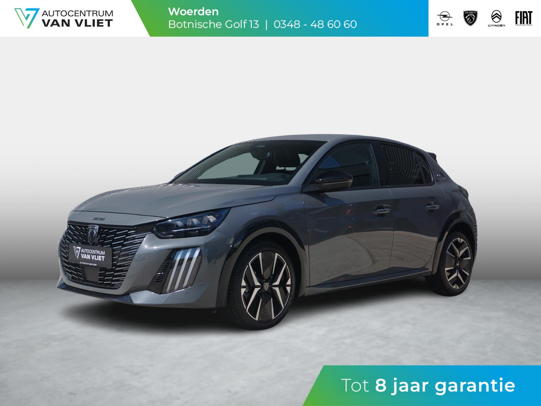Peugeot 208 1.2 Hybrid 145 e-DCS6 GT 360 Camera, 1203 kg, Gebruikt, 1199 cc, Leder en Stof