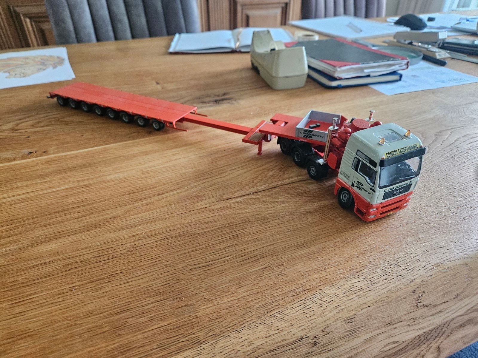 MAN HEAVY DUTY trekker + Nootenboom 8 asser extendable lowba, Hobby en Vrije tijd, Ophalen of Verzenden, Zo goed als nieuw, Bus of Vrachtwagen