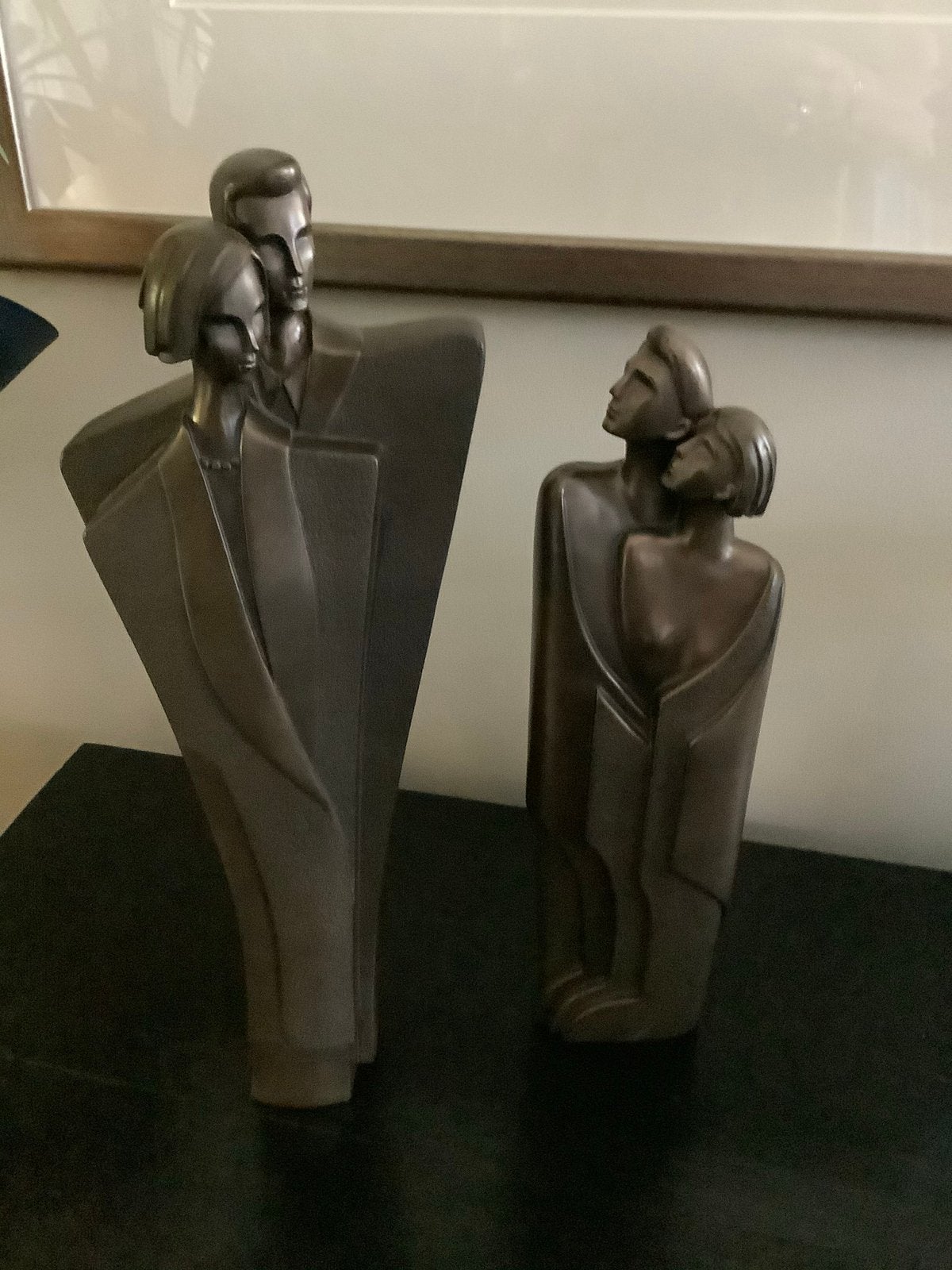 2 bronsebeelden 35 cm 30 cm, Ophalen of Verzenden