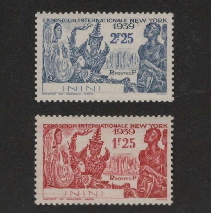 1939 ININI exposerie-Franse kolonie, Ophalen of Verzenden, Postfris, Zuid-Amerika