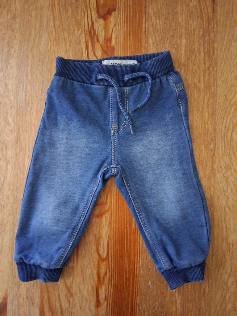 Blauw broekje Name it maat 68, Kinderen en Baby's, Ophalen of Verzenden, Zo goed als nieuw, Jongetje of Meisje, Broekje