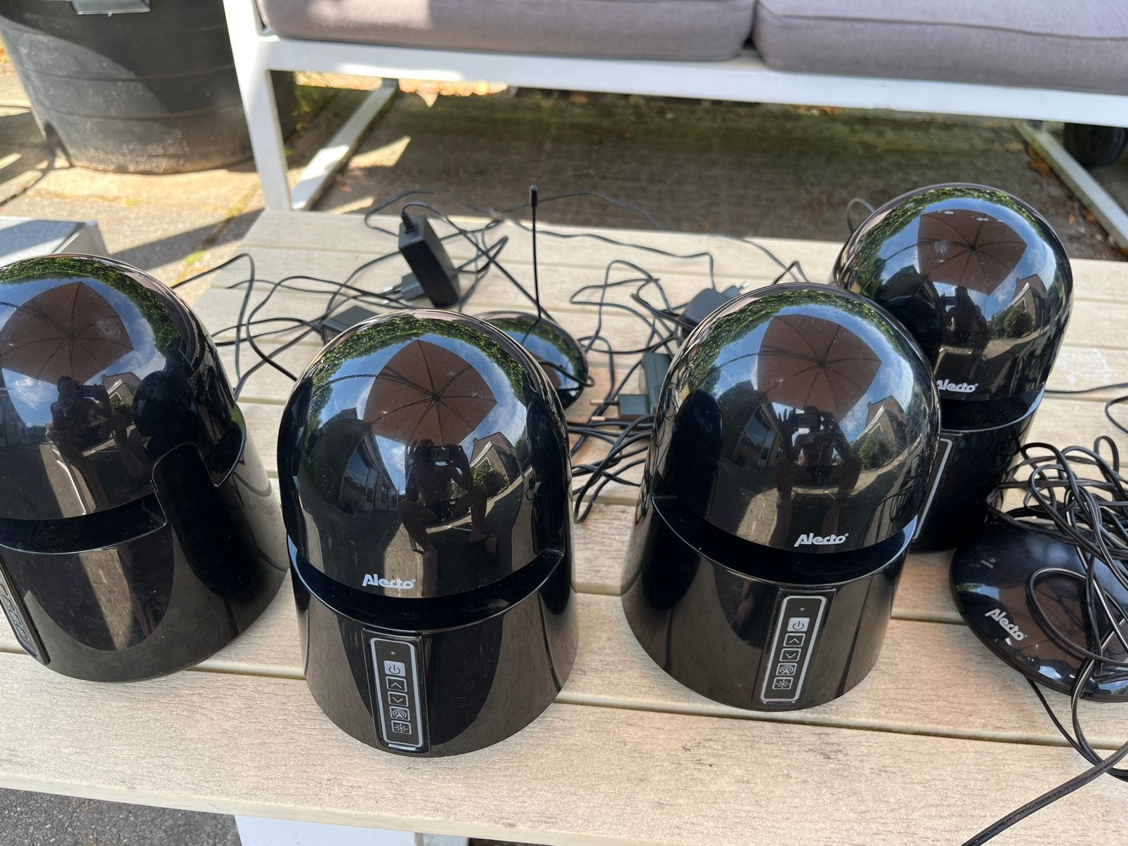 Alecto portable buiten speakers (2 sets), Ophalen of Verzenden, Zo goed als nieuw, Minder dan 60 watt, Overige merken