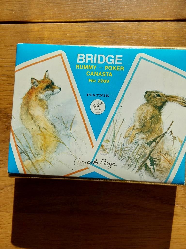 Piatnik  Bridge set, Verzamelen, Ophalen of Verzenden, Zo goed als nieuw, Speelkaart(en)