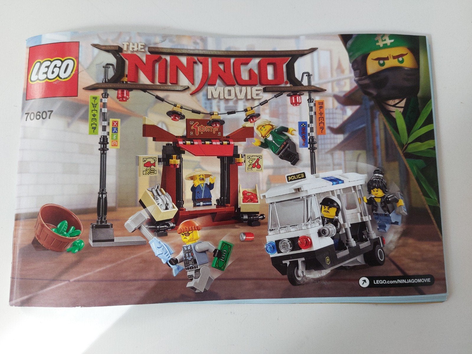 Lego Ninjago 70607 Ninjago City Chase, Inclusief instructies, Gebruikte blokjes met nopjes, Lego, Ophalen of Verzenden