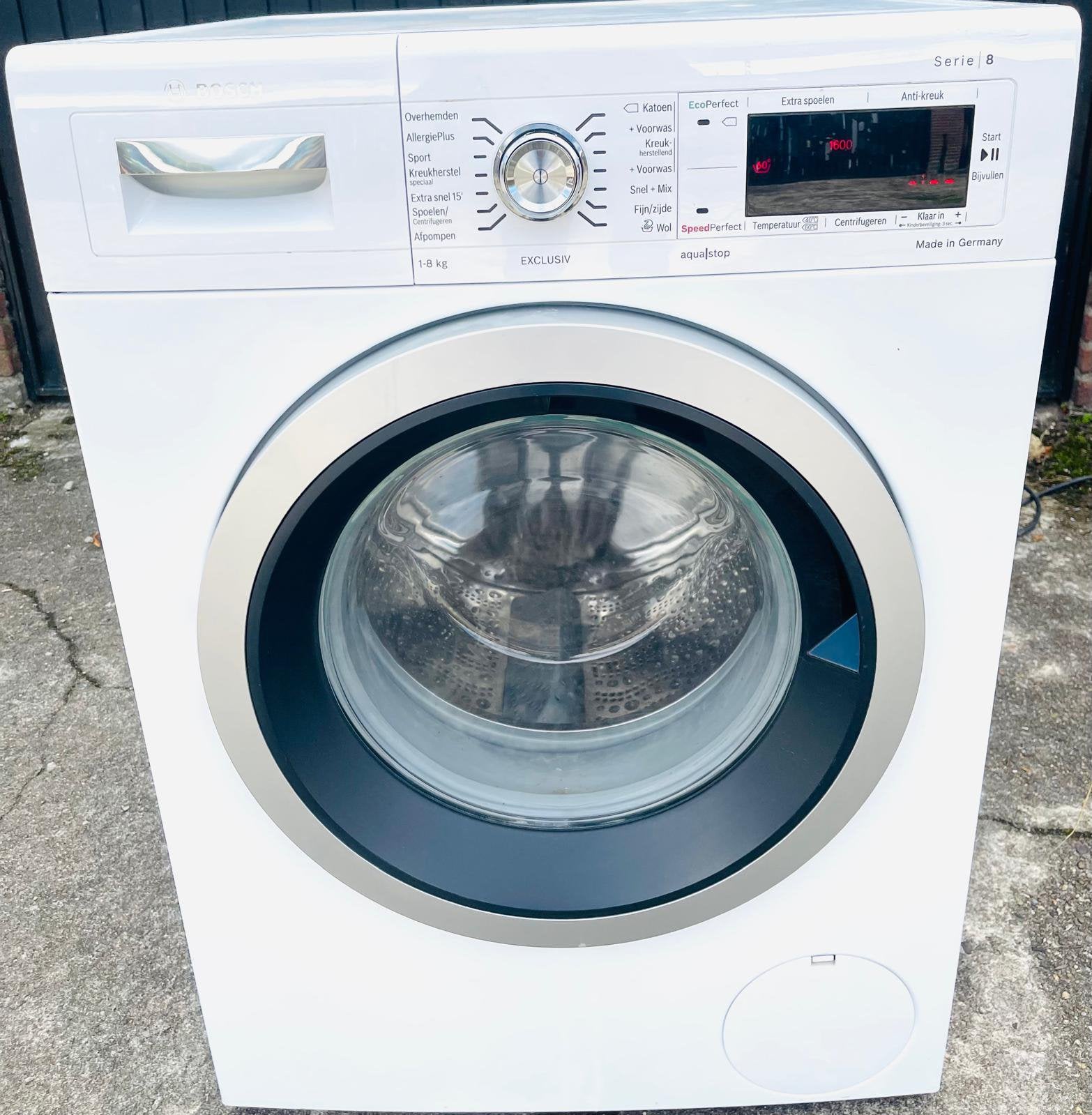 Mooie & Bosch Home Serie8 Wasmachine 8KG top staat A+++!