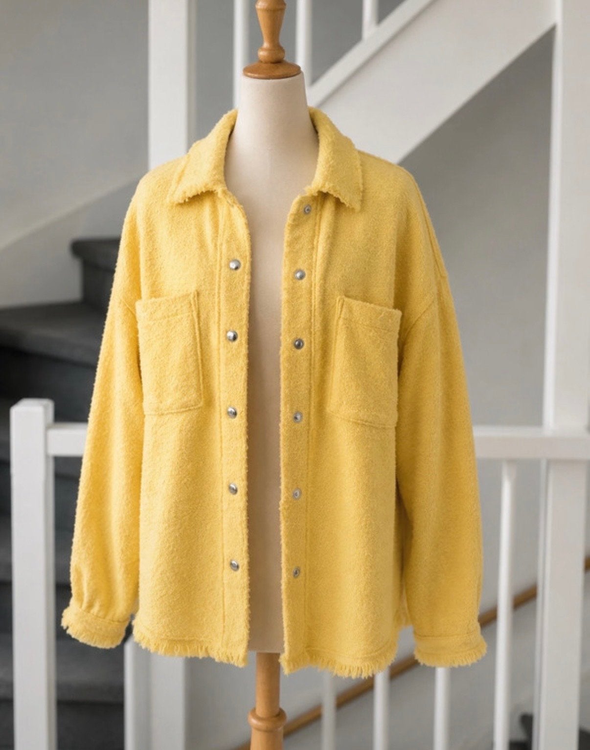 Zara Geel Bouclé Jasje - Maat M, Kleding | Dames, Jumpsuits, Ophalen of Verzenden, Zo goed als nieuw, Maat 38/40 (M), Geel