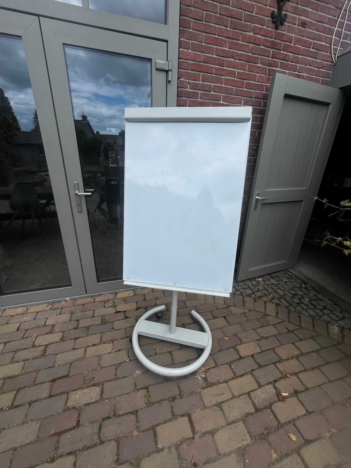 Flip over board verrijdbaar en verstelbaar, Ophalen of Verzenden, Mobiel, Gebruikt, Whiteboard