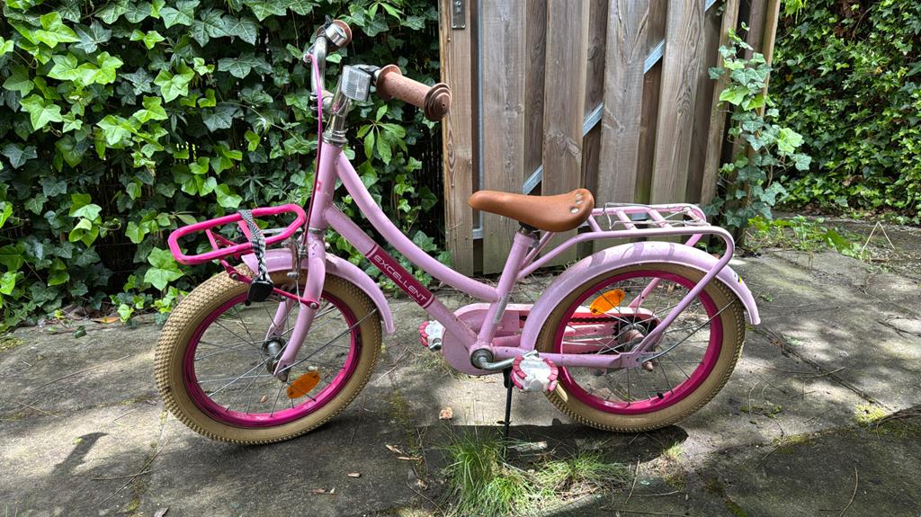Kindefietsje roze, Fietsen en Brommers, Ophalen, Gebruikt, Minder dan 16 inch