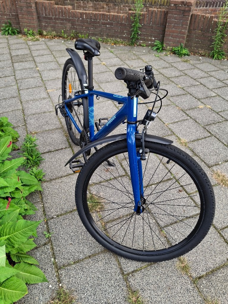 Jongens fiets sportief, Velgrem, Riverside Decathlon, Zo goed als nieuw, Handrem