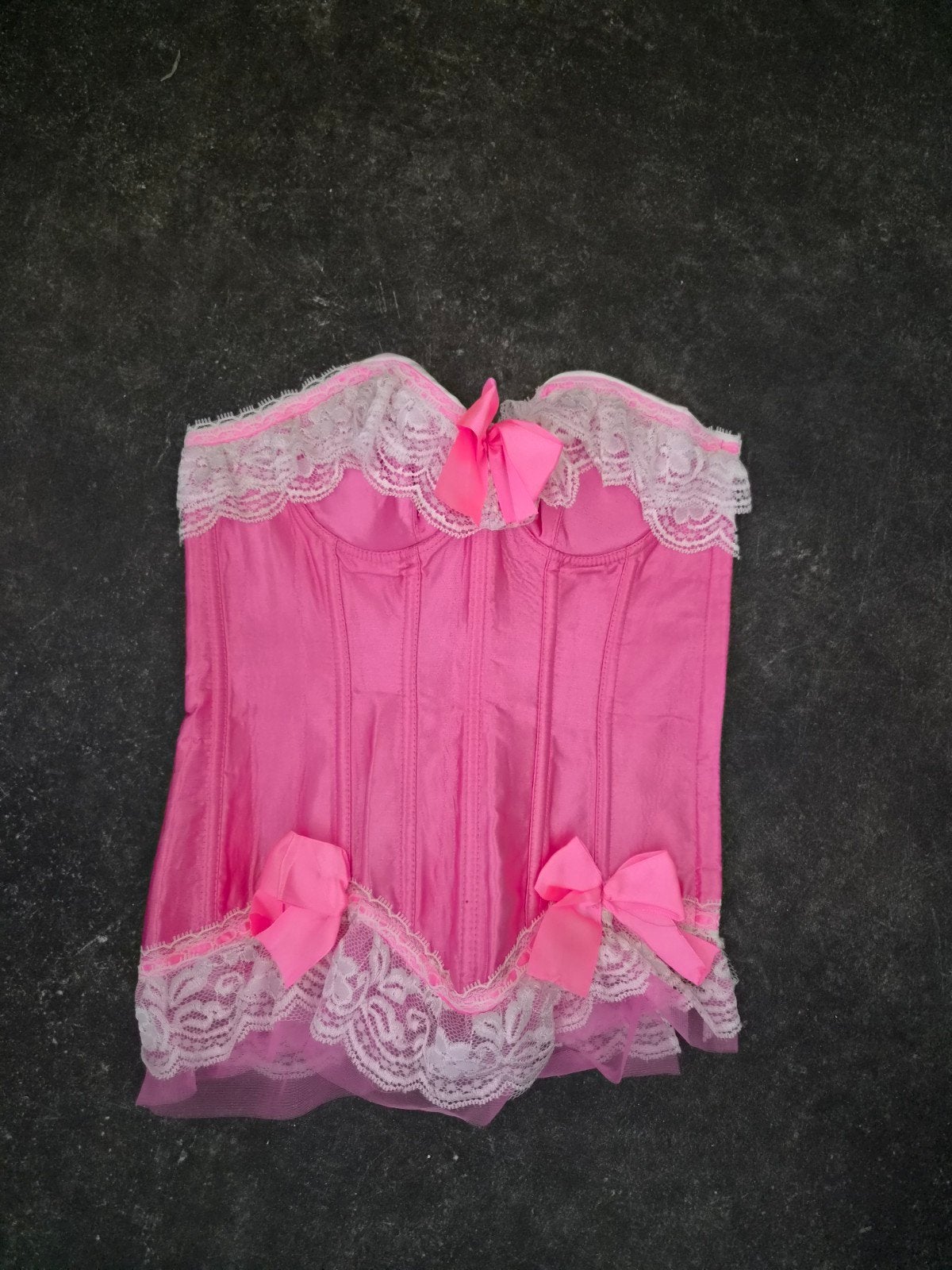 Roze Korset met Kanten Details maat M, Kleding | Dames, Ondergoed en Lingerie, Onbekend, Ophalen, Roze, Body of Korset