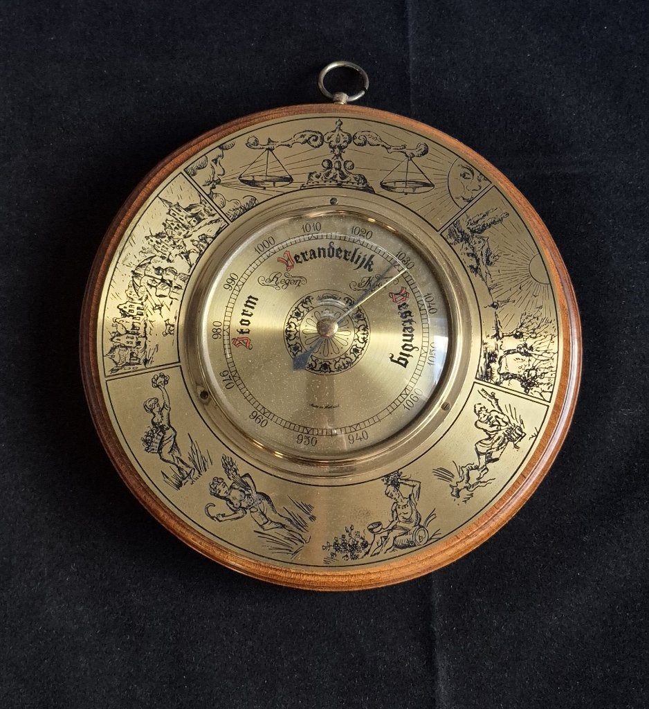 Oude vintage barometer, Audio, Tv en Foto, Ophalen of Verzenden, Gebruikt, Barometer