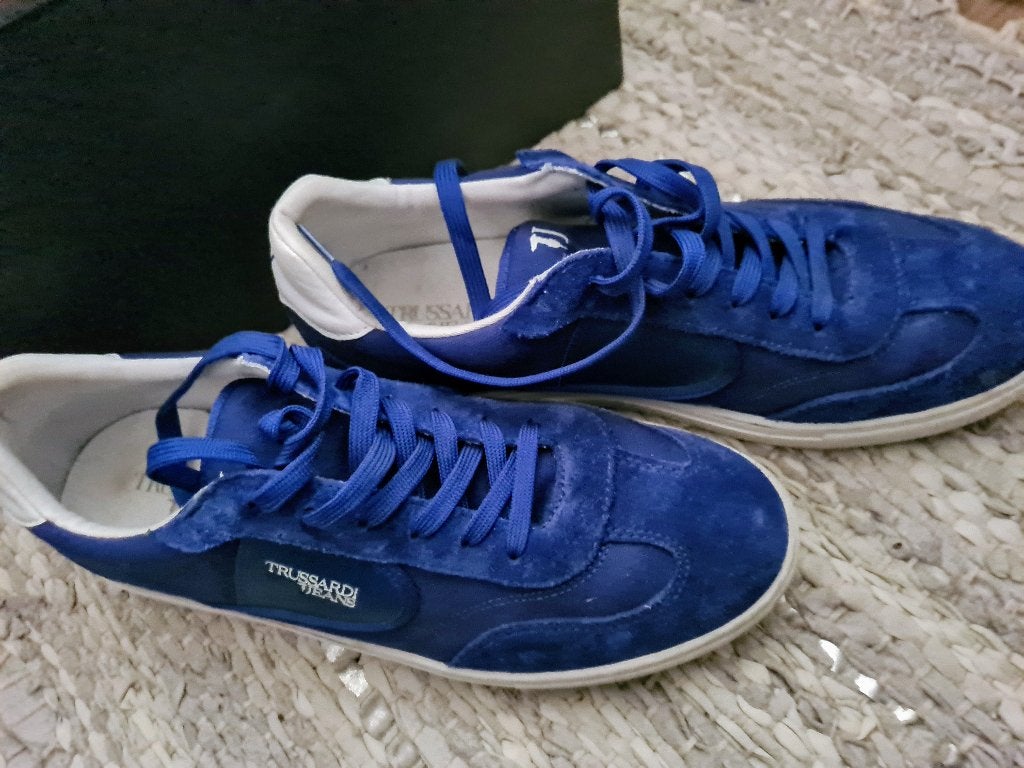 Trussardi sneakers maat 45, Trussardi, Verzenden, Blauw, Sneakers of Gympen