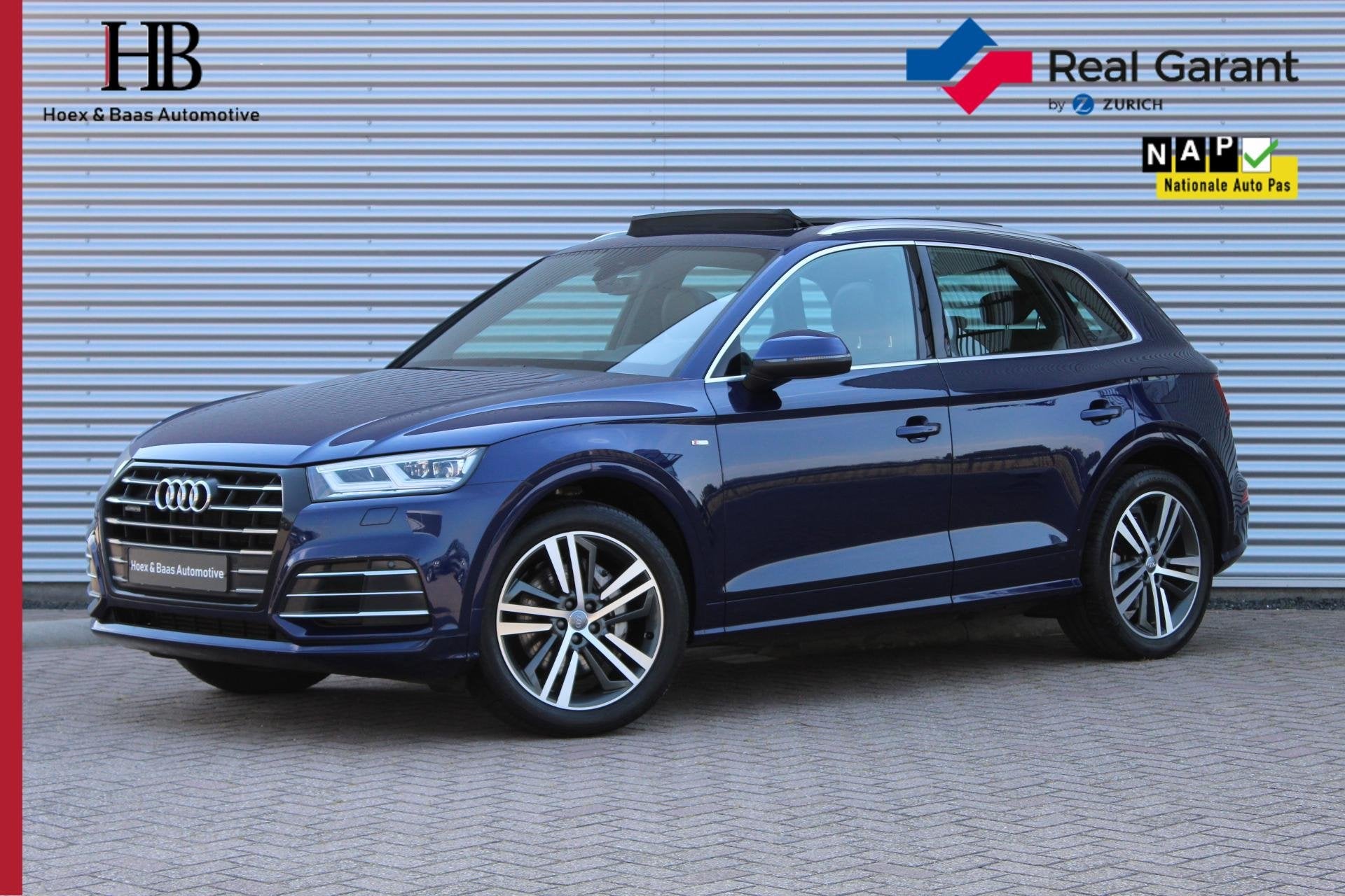 Audi Q5 55 TFSI e quattro Competition/S-line/Pano/Luchtverin, Automaat, 2005 kg, 4 cilinders, Blauw