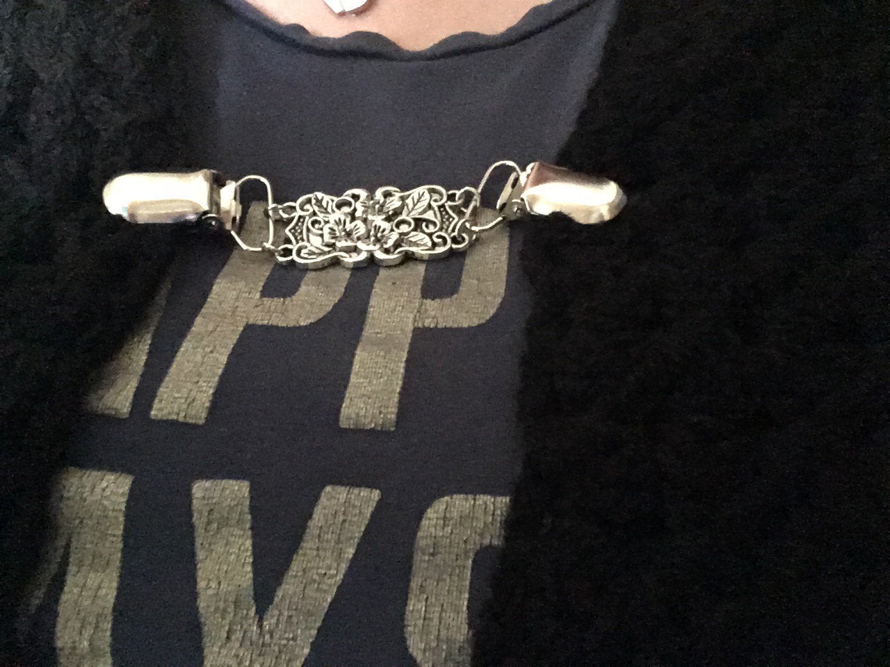 Speld broche leuk bij bv omslagdoek, Ophalen of Verzenden, Nieuw, Overige materialen