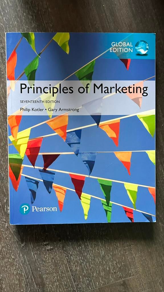 Principles of Marketing 17th Global edition, Ophalen of Verzenden, Zo goed als nieuw, Economie en Marketing, Gary Armstrong Philip Kotler