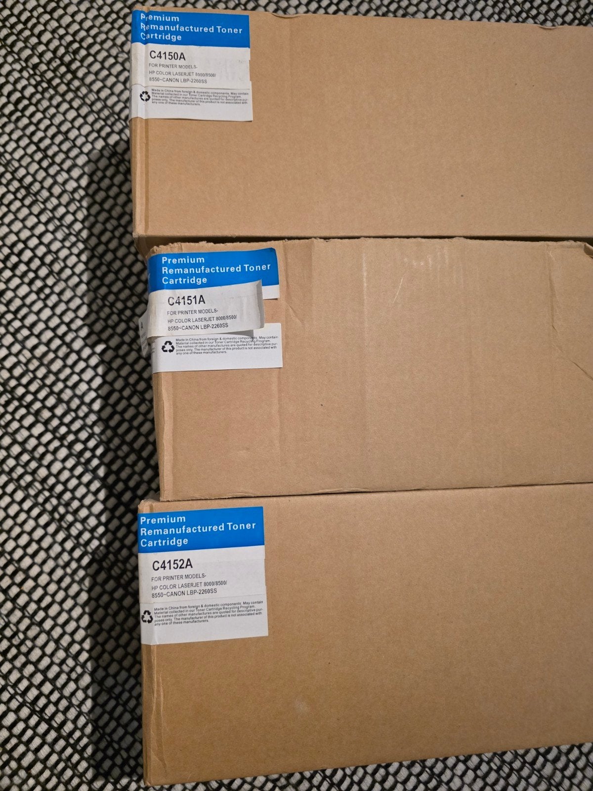 Printer toners C4150A C4151A en C4152A voor HP 8000/8500, Computers en Software, Ophalen of Verzenden, Nieuw