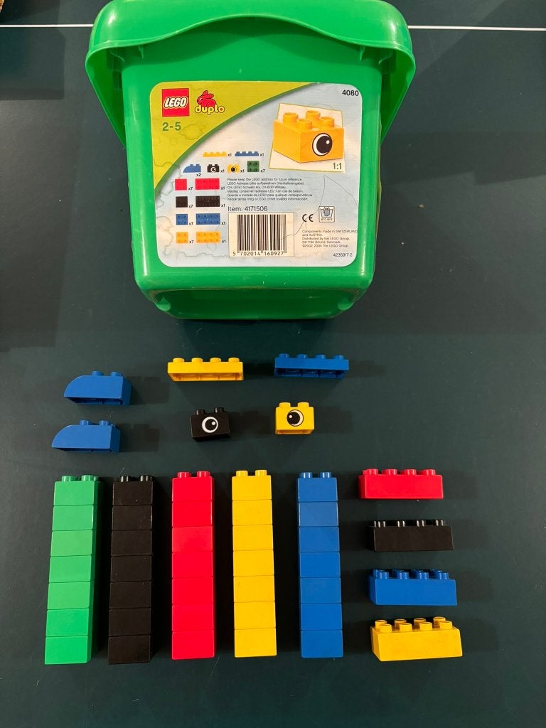 Lego duplo set 4080 met doos en 45 stenen 2-5 jaar!, Overige thema's, Ophalen of Verzenden, Zo goed als nieuw, Duplo