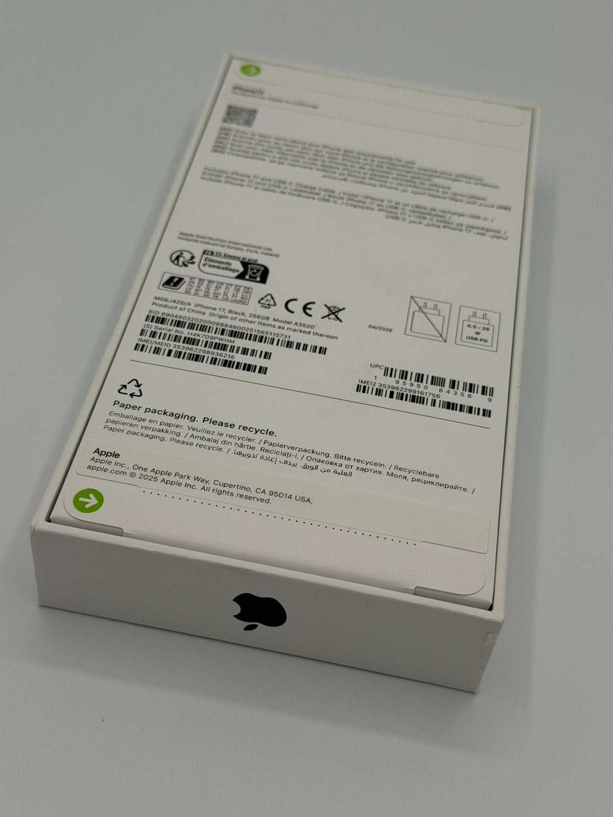 iPhone 17 256GB Zwart | Nieuw / geseald | 1 jaar garantie, 256 GB, Apple, Zwart, Nieuw