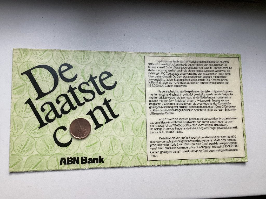 De laatste cent 1980, Ophalen of Verzenden, Koningin Beatrix, 1 cent, Losse munt