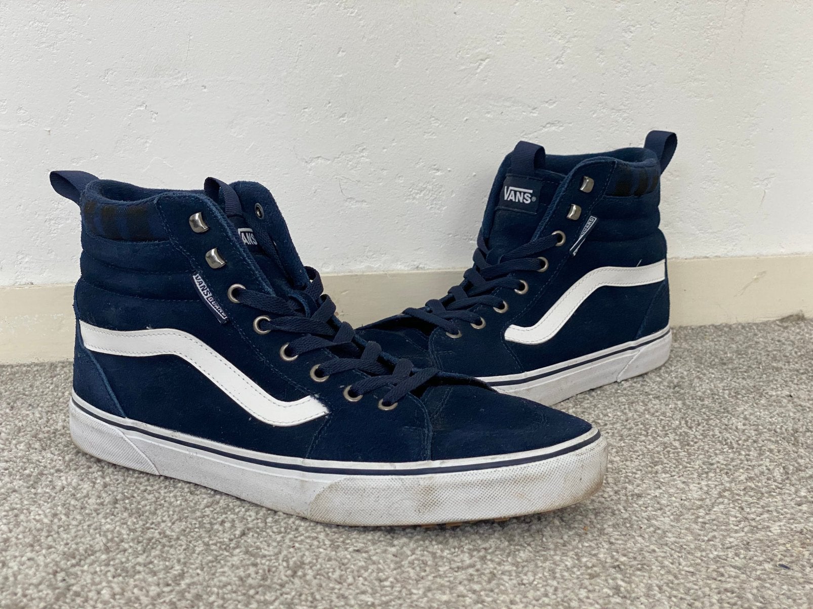 Vans Sk8 Hi Sneakers - Maat 45, Blauw, Ophalen of Verzenden, Sneakers of Gympen, Gedragen