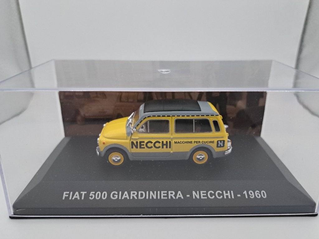 Fiat 500 Giardiniera Necchi 1960 yellow/grey, Ophalen of Verzenden, Zo goed als nieuw, Auto, Overige merken