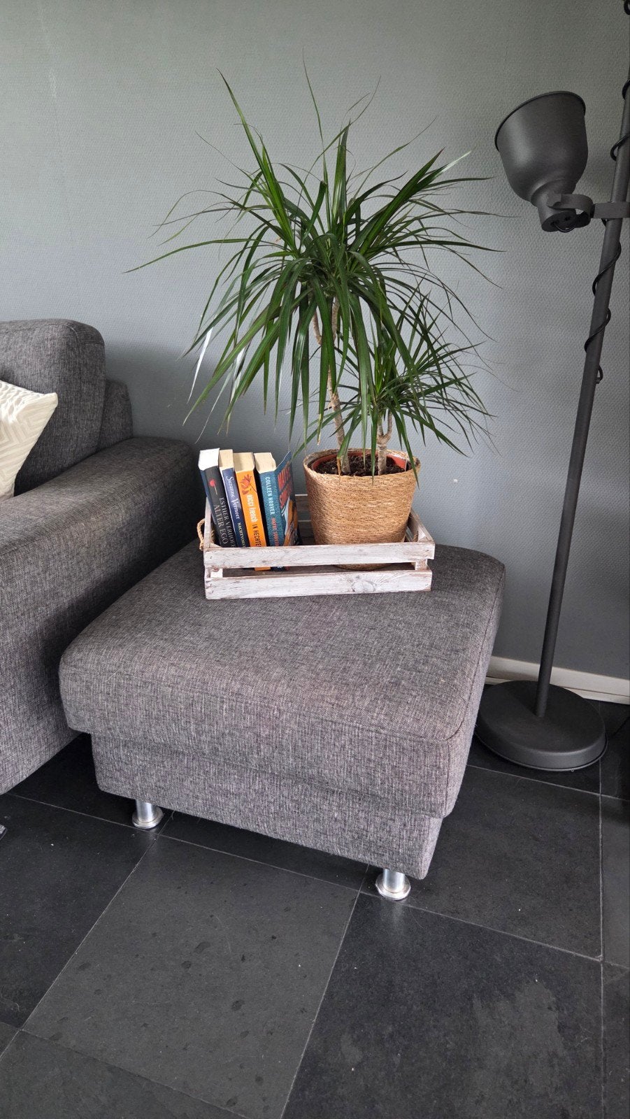 Hocker 70x70, Moderne en  tijdloze kleur, Vierkant, Ophalen of Verzenden, Stof
