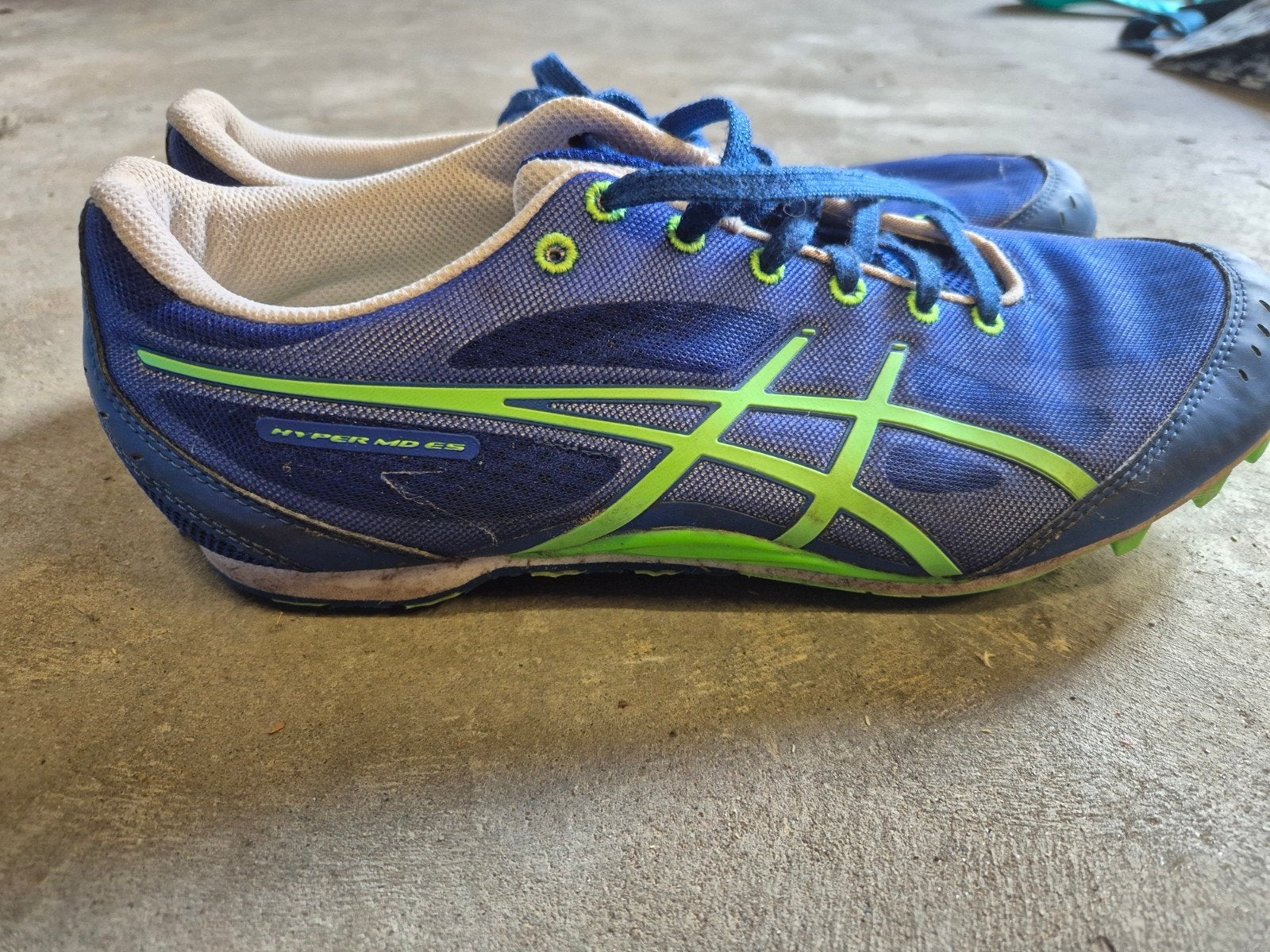 Asics Hyper MD spikes - Maat 46, Gebruikt, Ophalen of Verzenden, Spikes, Hardlopen