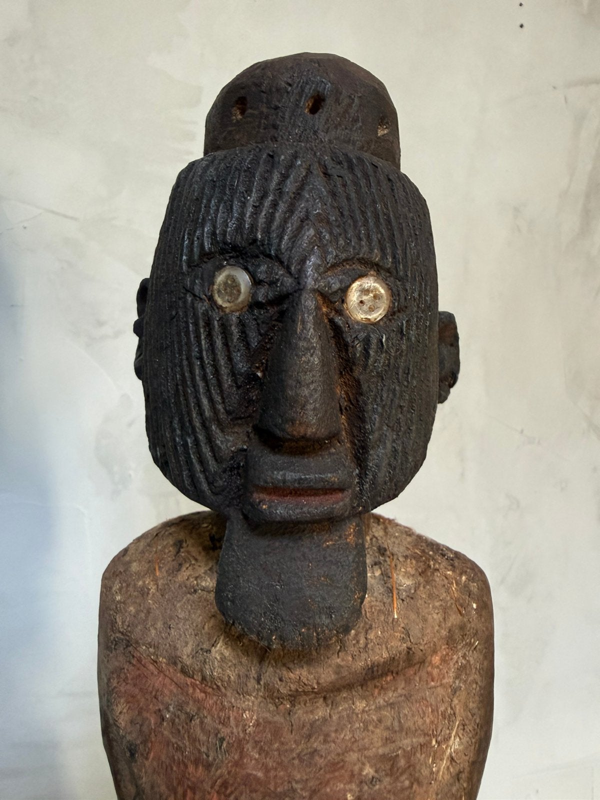 Afrikaans houten Téké-fetisjbeeld Congo Afrika 48cm, Antiek en Kunst, Ophalen