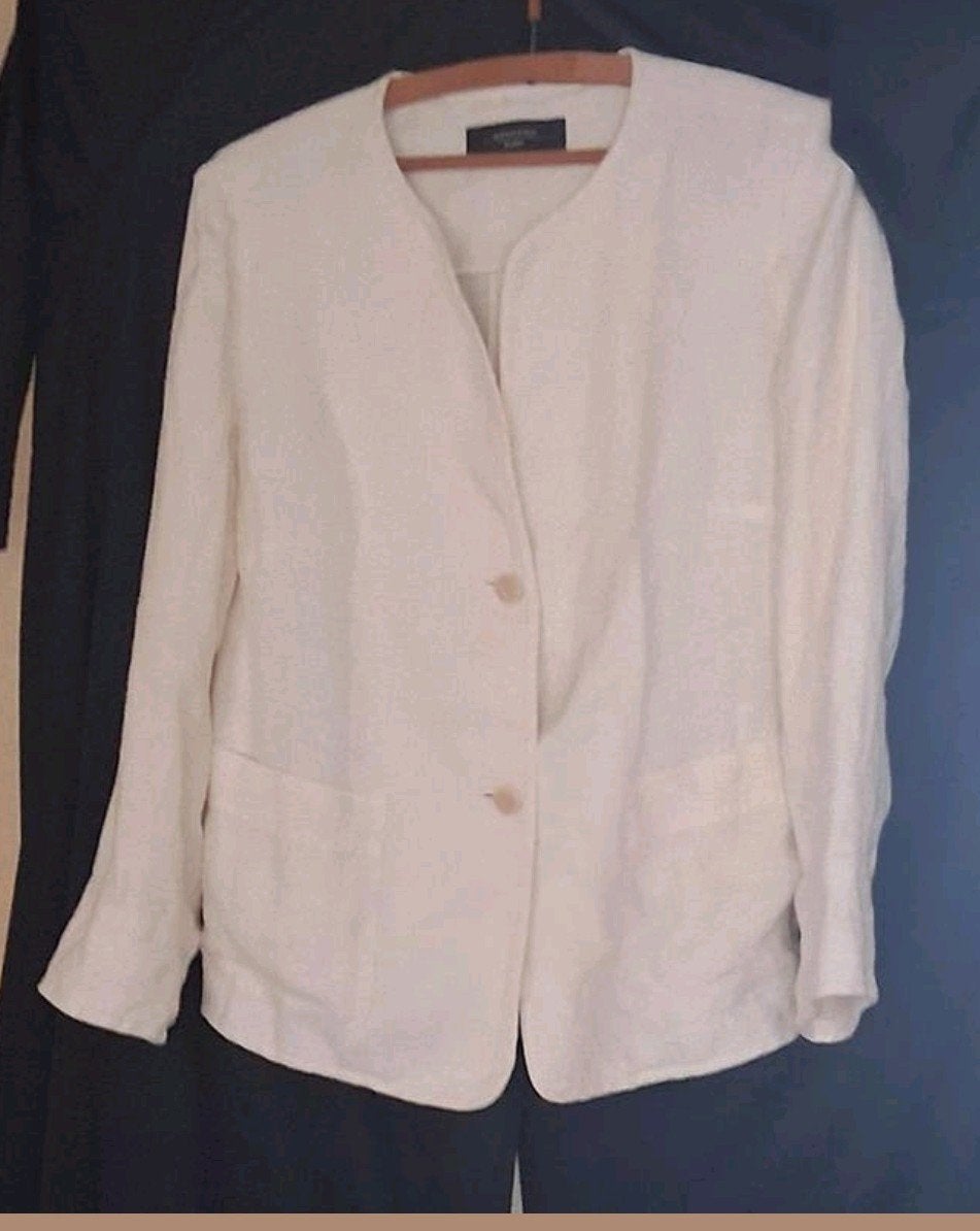 Max Mara Weekend zomerblazer maat 36/38, Ophalen, Wit, Max Mara, Jasje