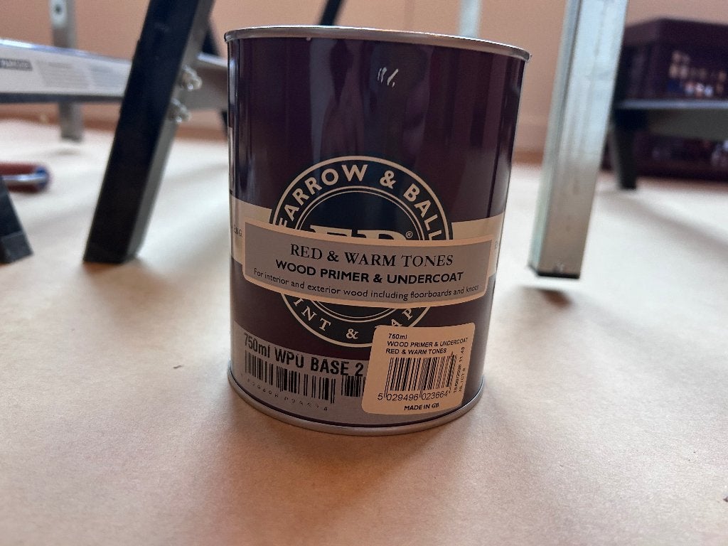Farrow and Ball Wood Primer red & warm tones, Doe-het-zelf en Verbouw, Overige kleuren, Ophalen of Verzenden, Minder dan 5 liter