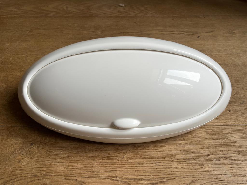 Broodtrommel Alessi Gnam White, Gebruikt, Kunststof, Ophalen of Verzenden, Alessi